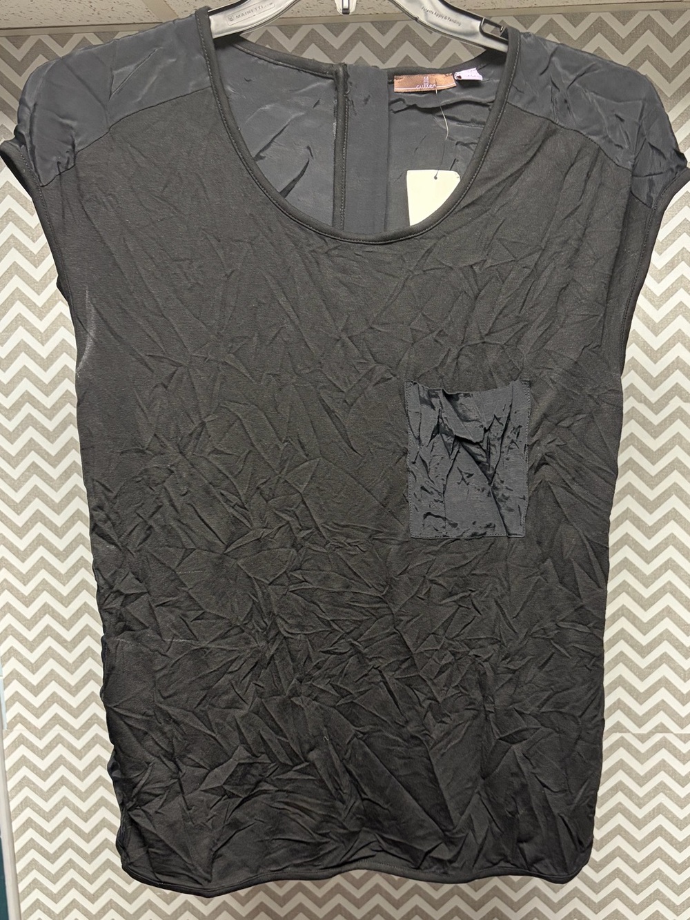 Nordstrom Black Short Sleeve Cullen Pocket Tee